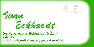 ivan eckhardt business card